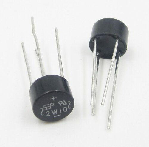 Diodový můstek pro usměrnění napětí ze střídavého na stejnosměrné (AC na DC)